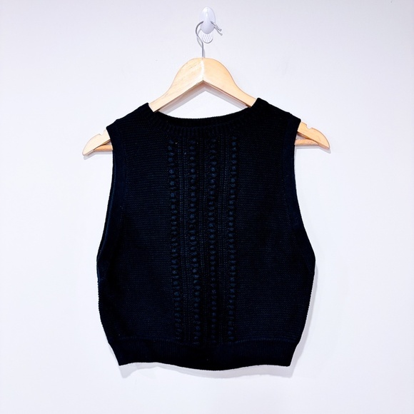 RW&CO. Black knitted tank top - Picture 1 of 7